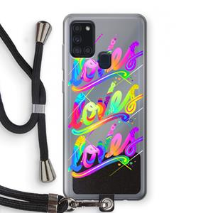 CaseCompany Loves: Samsung Galaxy A21s Transparant Hoesje met koord