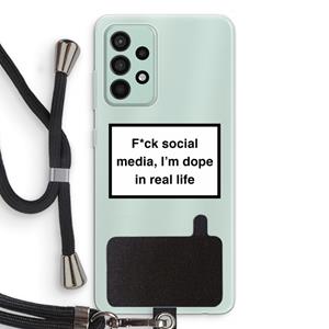 CaseCompany I'm dope: Samsung Galaxy A52s 5G Transparant Hoesje met koord