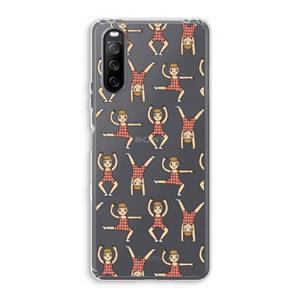 CaseCompany Gymboys: Sony Xperia 10 III Transparant Hoesje