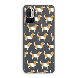 CaseCompany Doggy: Xiaomi Redmi Note 10 5G Transparant Hoesje