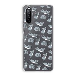 CaseCompany Poezen: Sony Xperia 10 III Transparant Hoesje
