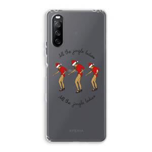 CaseCompany Jingle Ladies: Sony Xperia 10 III Transparant Hoesje