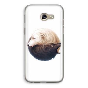 CaseCompany Yin Yang Wolves: Samsung Galaxy A5 (2017) Transparant Hoesje