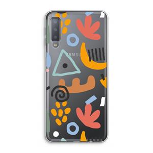 CaseCompany Abstract: Samsung Galaxy A7 (2018) Transparant Hoesje