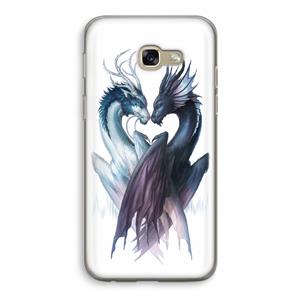 CaseCompany Yin Yang Dragons: Samsung Galaxy A5 (2017) Transparant Hoesje