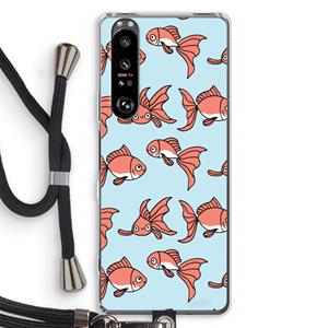 CaseCompany Blub: Sony Xperia 1 III Transparant Hoesje met koord