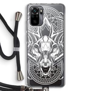 CaseCompany Oh Deer: Xiaomi Redmi Note 10 Pro Transparant Hoesje met koord