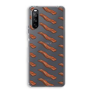 CaseCompany Bacon to my eggs #2: Sony Xperia 10 III Transparant Hoesje