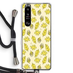 CaseCompany Herfst: Sony Xperia 1 III Transparant Hoesje met koord