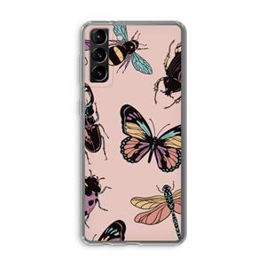 CaseCompany Tiny Bugs: Samsung Galaxy S21 Plus Transparant Hoesje