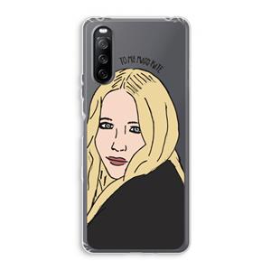 CaseCompany Mary Kate: Sony Xperia 10 III Transparant Hoesje