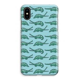 CaseCompany Kroko: iPhone XS Max Volledig Geprint Hoesje