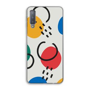 CaseCompany Illustratieve pop 3: Samsung Galaxy A7 (2018) Transparant Hoesje