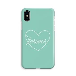 CaseCompany Forever heart pastel: iPhone X Volledig Geprint Hoesje