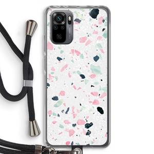 CaseCompany Terrazzo N°3: Xiaomi Redmi Note 10 Pro Transparant Hoesje met koord