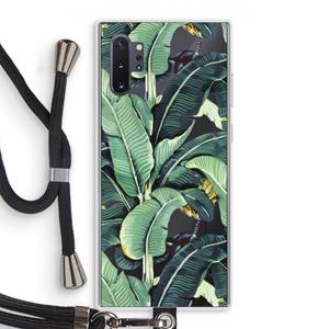 CaseCompany Bananenbladeren: Samsung Galaxy Note 10 Plus Transparant Hoesje met koord