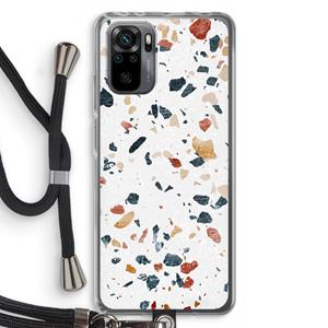 CaseCompany Terrazzo N°4: Xiaomi Redmi Note 10 Pro Transparant Hoesje met koord
