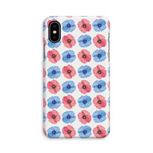 CaseCompany Klaproosjes: iPhone X Volledig Geprint Hoesje