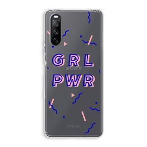 CaseCompany GRL PWR: Sony Xperia 10 III Transparant Hoesje