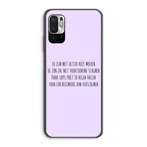 CaseCompany Regenboog: Xiaomi Redmi Note 10 5G Transparant Hoesje