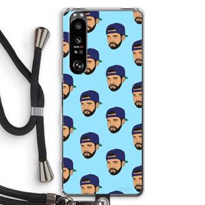 CaseCompany Drake Away: Sony Xperia 1 III Transparant Hoesje met koord