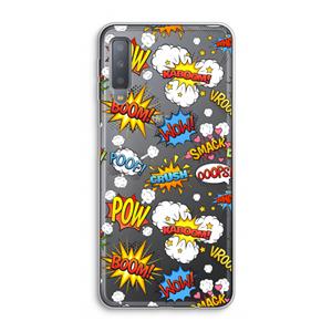 CaseCompany Pow Smack: Samsung Galaxy A7 (2018) Transparant Hoesje
