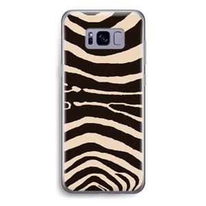 CaseCompany Arizona Zebra: Samsung Galaxy S8 Transparant Hoesje