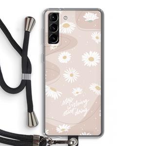CaseCompany Daydreaming becomes reality: Samsung Galaxy S21 Plus Transparant Hoesje met koord