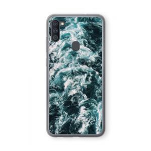 CaseCompany Zee golf: Samsung Galaxy A11 Transparant Hoesje