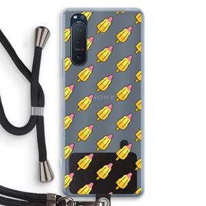 CaseCompany Waterijsjes: Sony Xperia 5 II Transparant Hoesje met koord