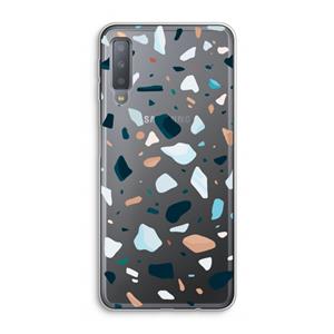 CaseCompany Terrazzo N°13: Samsung Galaxy A7 (2018) Transparant Hoesje