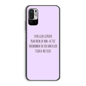 CaseCompany Tequila: Xiaomi Redmi Note 10 5G Transparant Hoesje