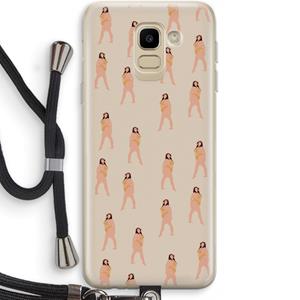 CaseCompany You're so golden: Samsung Galaxy J6 (2018) Transparant Hoesje met koord