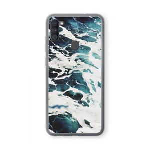 CaseCompany Golven: Samsung Galaxy A11 Transparant Hoesje