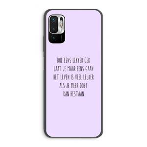 CaseCompany Gek: Xiaomi Redmi Note 10 5G Transparant Hoesje