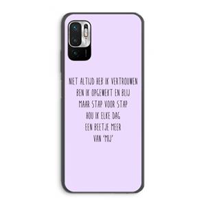 CaseCompany Zelfvertrouwen: Xiaomi Redmi Note 10 5G Transparant Hoesje