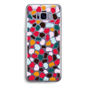 CaseCompany Colored Giraffe: Samsung Galaxy S8 Transparant Hoesje