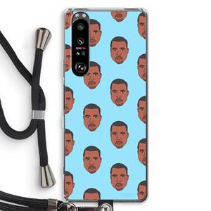 CaseCompany Kanye Call Me℃: Sony Xperia 1 III Transparant Hoesje met koord