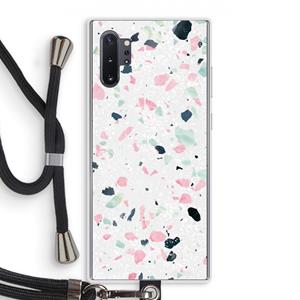 CaseCompany Terrazzo N°3: Samsung Galaxy Note 10 Plus Transparant Hoesje met koord