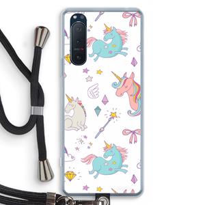 CaseCompany Fantasiewereld: Sony Xperia 5 II Transparant Hoesje met koord