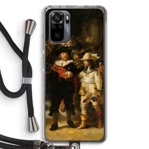 CaseCompany De Nachtwacht: Xiaomi Redmi Note 10 Pro Transparant Hoesje met koord
