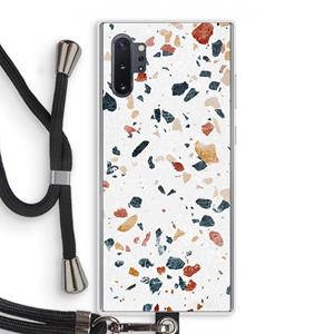 CaseCompany Terrazzo N°4: Samsung Galaxy Note 10 Plus Transparant Hoesje met koord