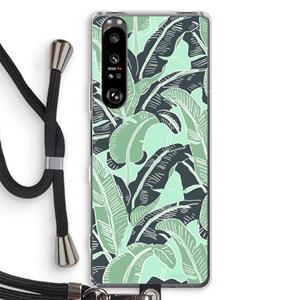 CaseCompany This Sh*t Is Bananas: Sony Xperia 1 III Transparant Hoesje met koord