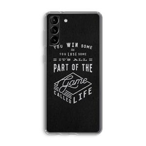 CaseCompany Life: Samsung Galaxy S21 Plus Transparant Hoesje