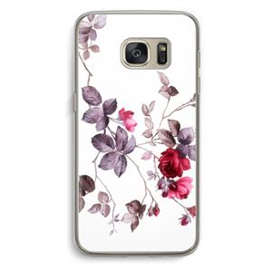 CaseCompany Mooie bloemen: Samsung Galaxy S7 Transparant Hoesje