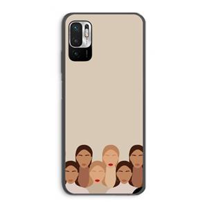 CaseCompany Girls girls girls: Xiaomi Redmi Note 10 5G Transparant Hoesje