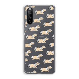 CaseCompany Ponys: Sony Xperia 10 III Transparant Hoesje