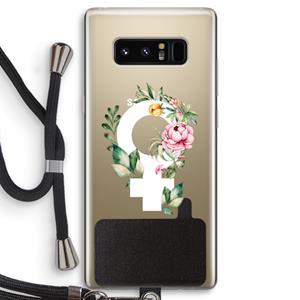 CaseCompany Venus: Samsung Galaxy Note 8 Transparant Hoesje met koord