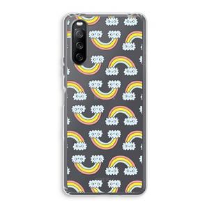 CaseCompany Regenboog: Sony Xperia 10 III Transparant Hoesje