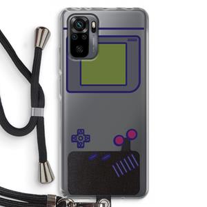 CaseCompany Game On: Xiaomi Redmi Note 10 Pro Transparant Hoesje met koord